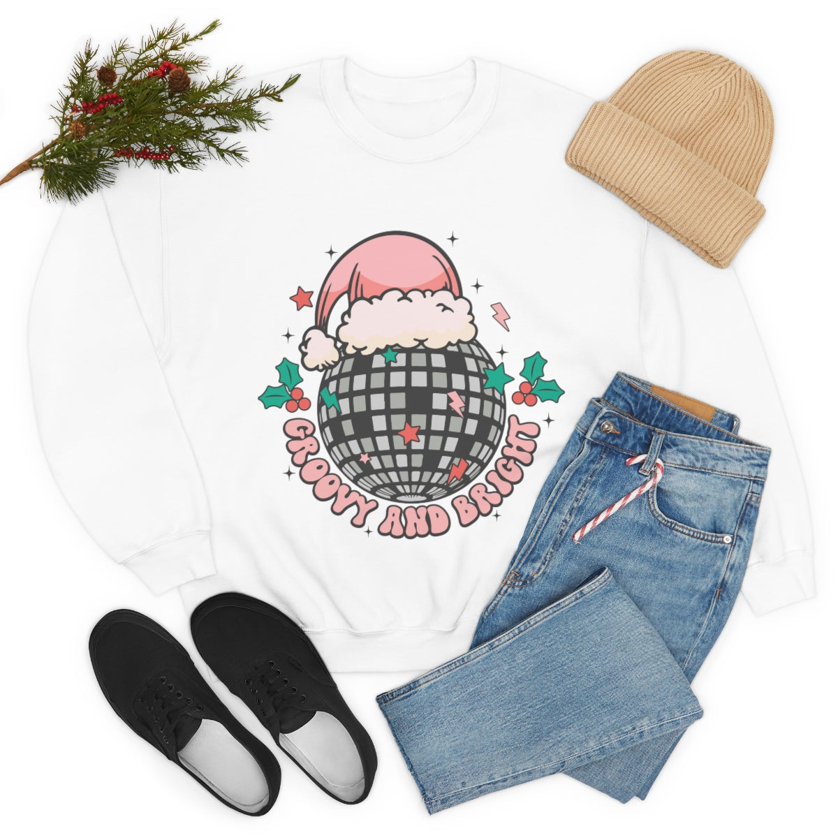 Groovy & Bright Holiday Sweatshirt