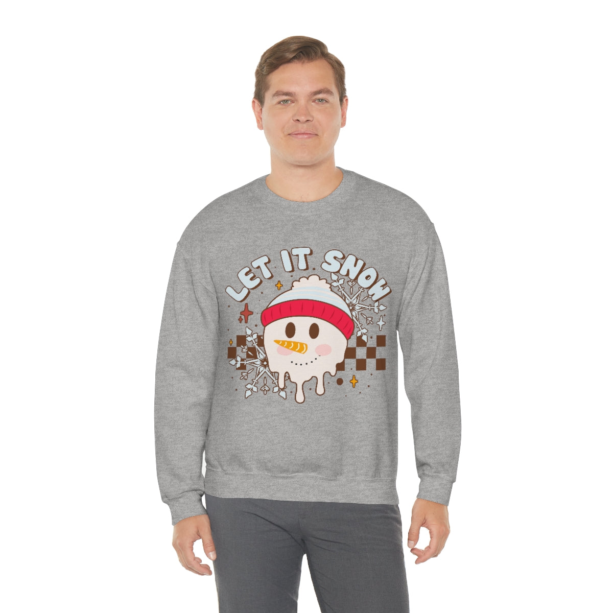 Snowman Let it Snow Unisex Crewneck Sweatshirt