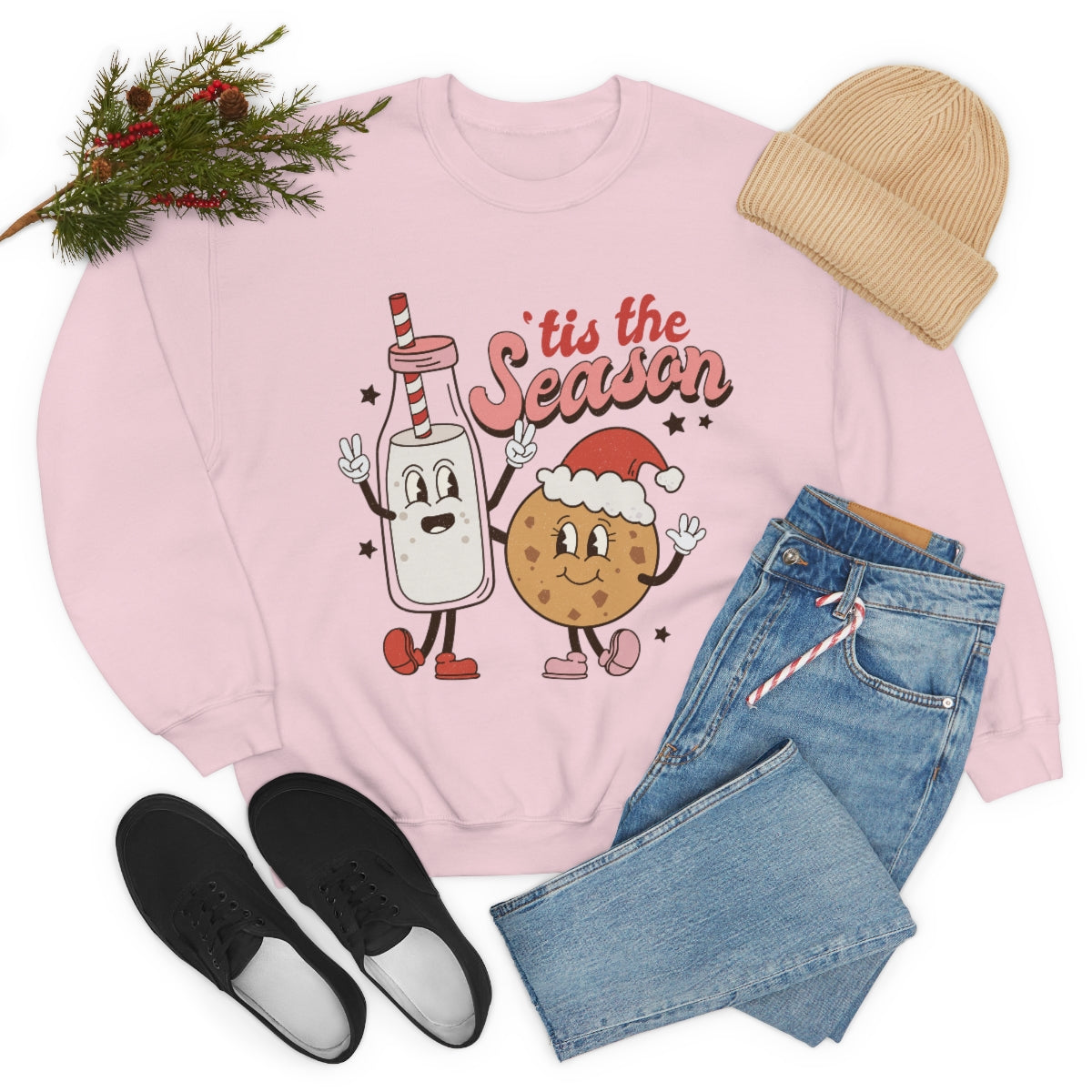 Cookies and Milk Tis' The Season Sweatshirt