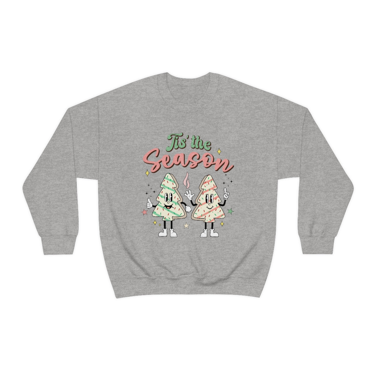 Tis' The Season Cookie Trees Unisex Crewneck Sweatshirt