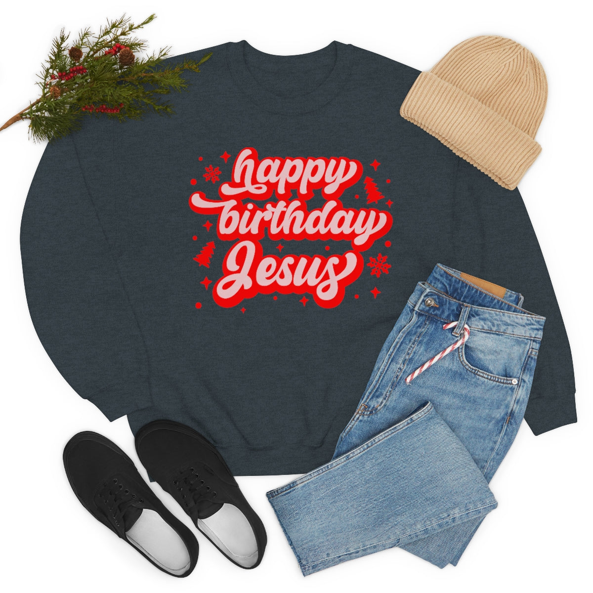 HBD Jesus Unisex Heavy Blend™ Crewneck Sweatshirt