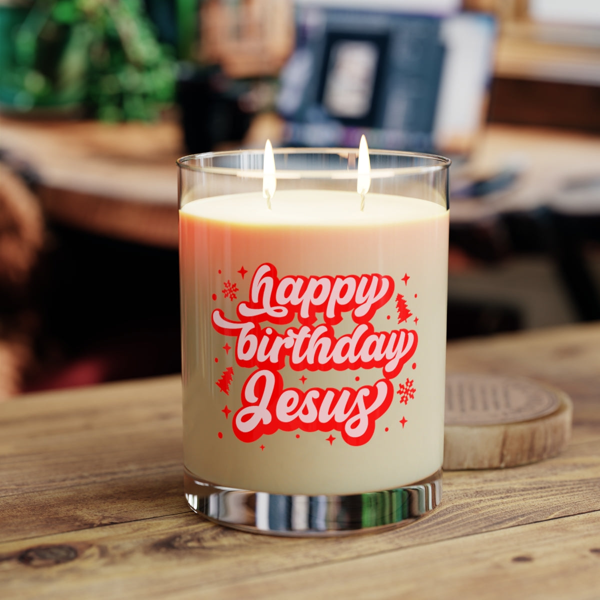 HBD Jesus Scented Candle - Full Glass, 11oz