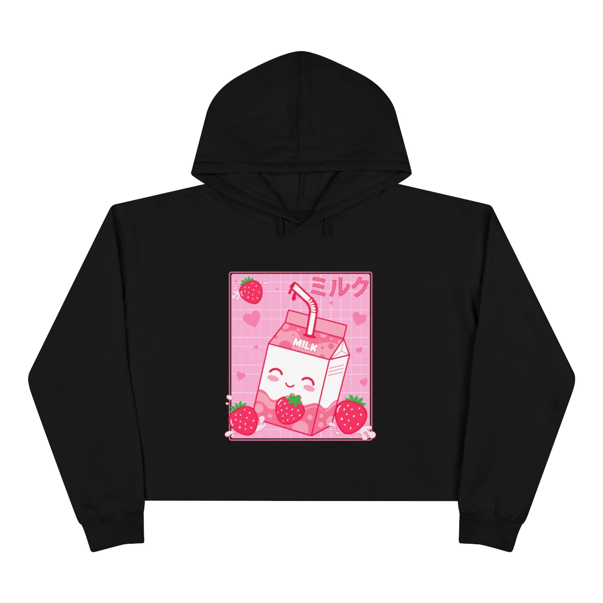 Strawberry Milk Crop Hoodie