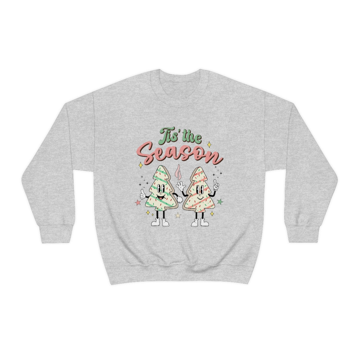 Tis' The Season Cookie Trees Unisex Crewneck Sweatshirt