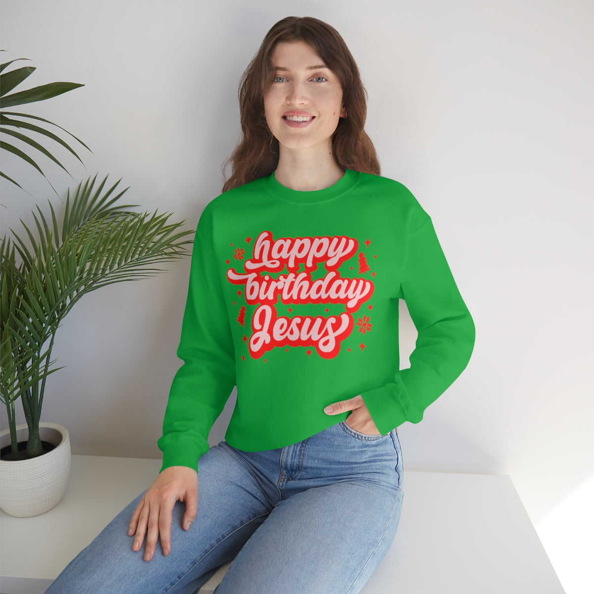 HBD Jesus Unisex Heavy Blend™ Crewneck Sweatshirt