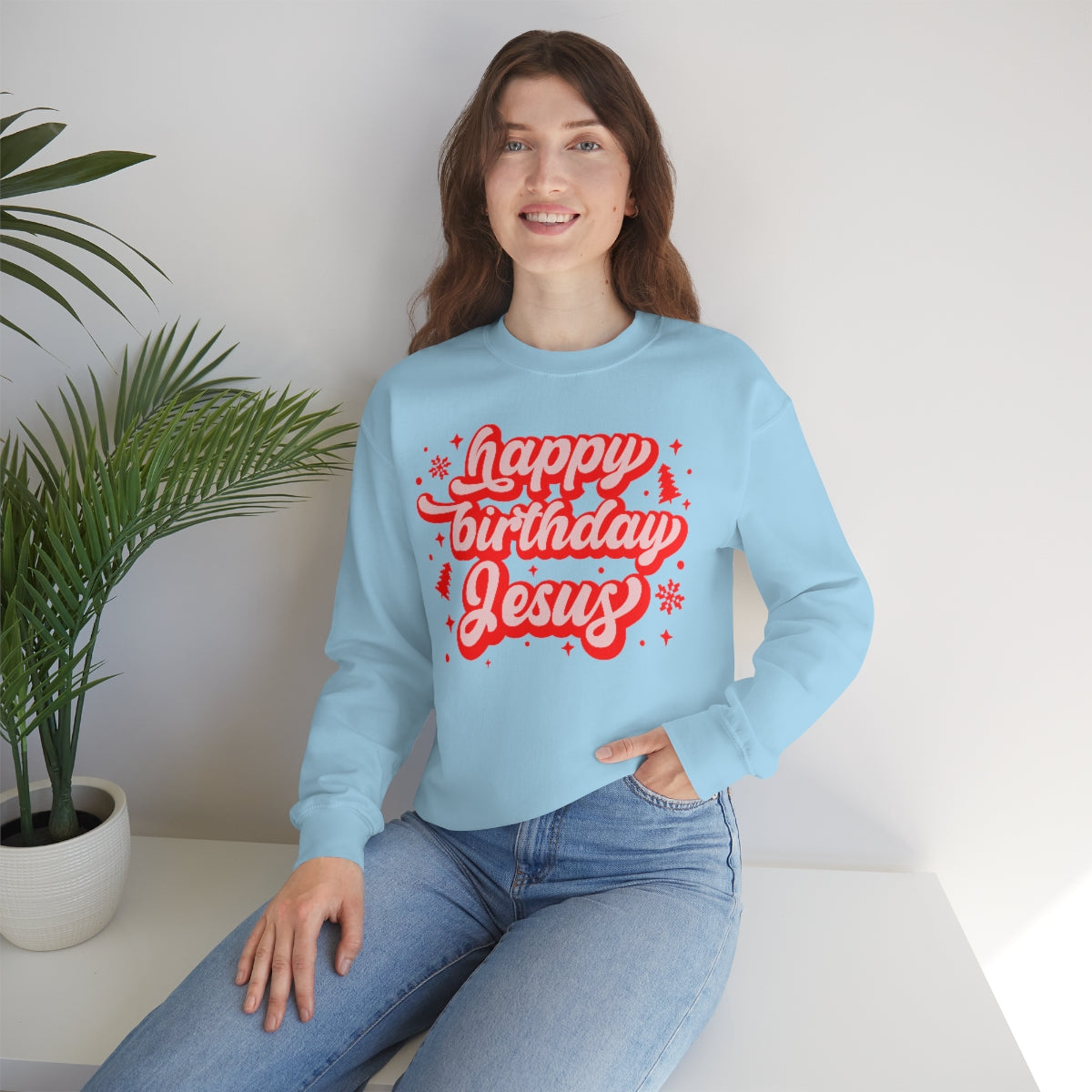 HBD Jesus Unisex Heavy Blend™ Crewneck Sweatshirt