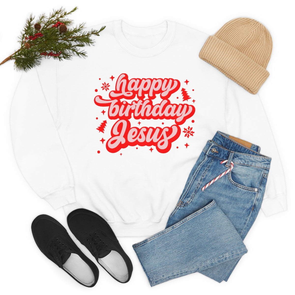 HBD Jesus Unisex Heavy Blend™ Crewneck Sweatshirt