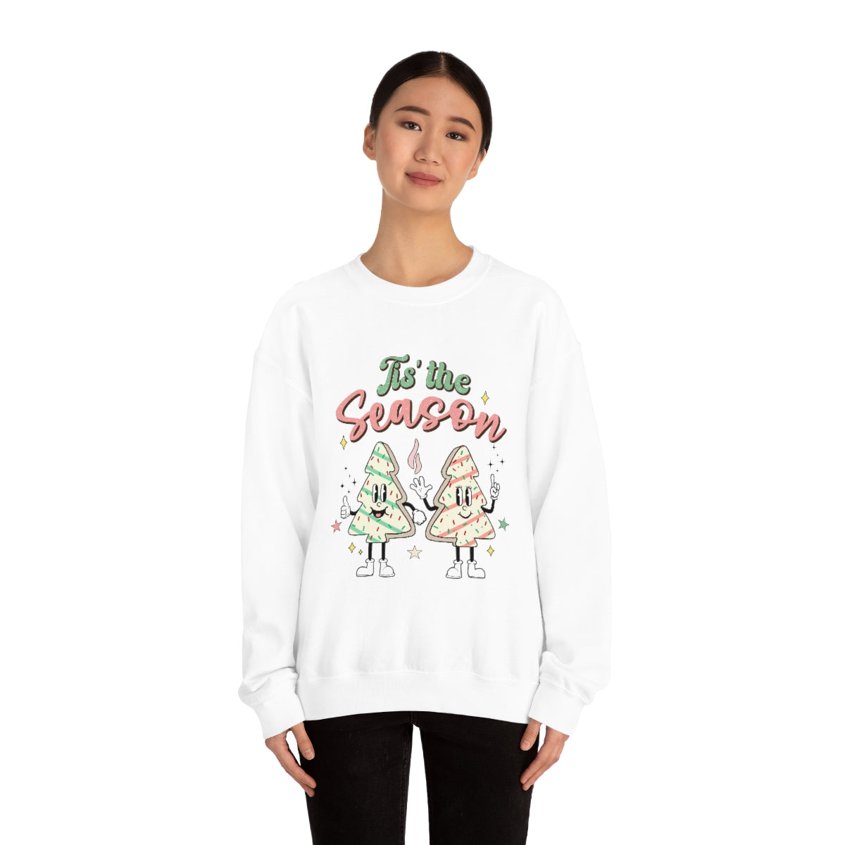 Tis' The Season Cookie Trees Unisex Crewneck Sweatshirt