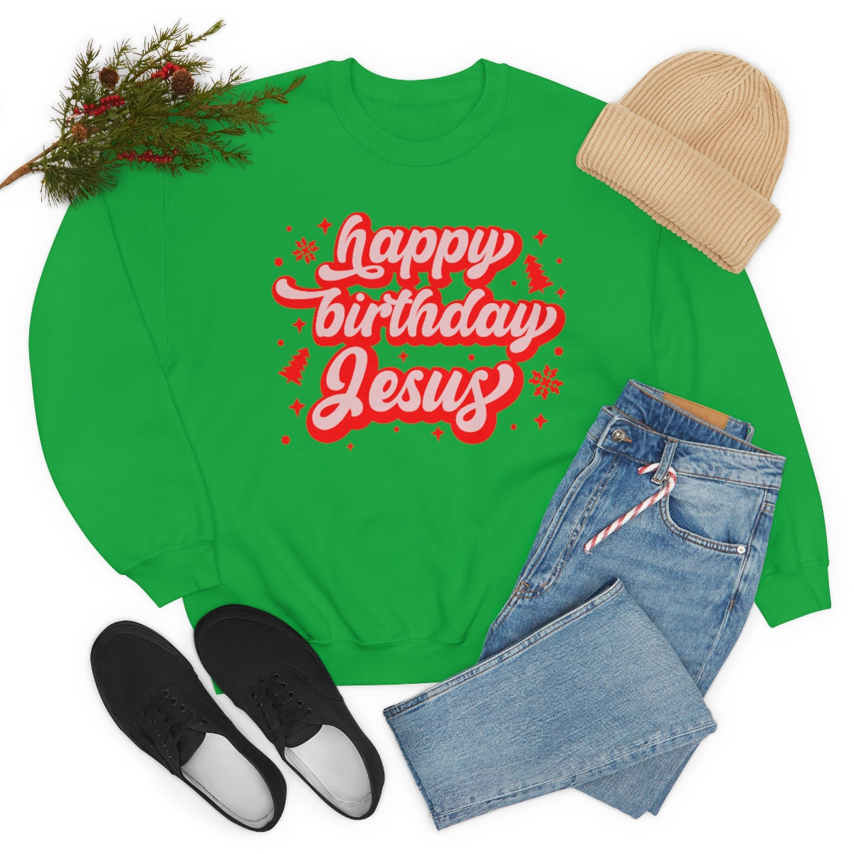 HBD Jesus Unisex Heavy Blend™ Crewneck Sweatshirt