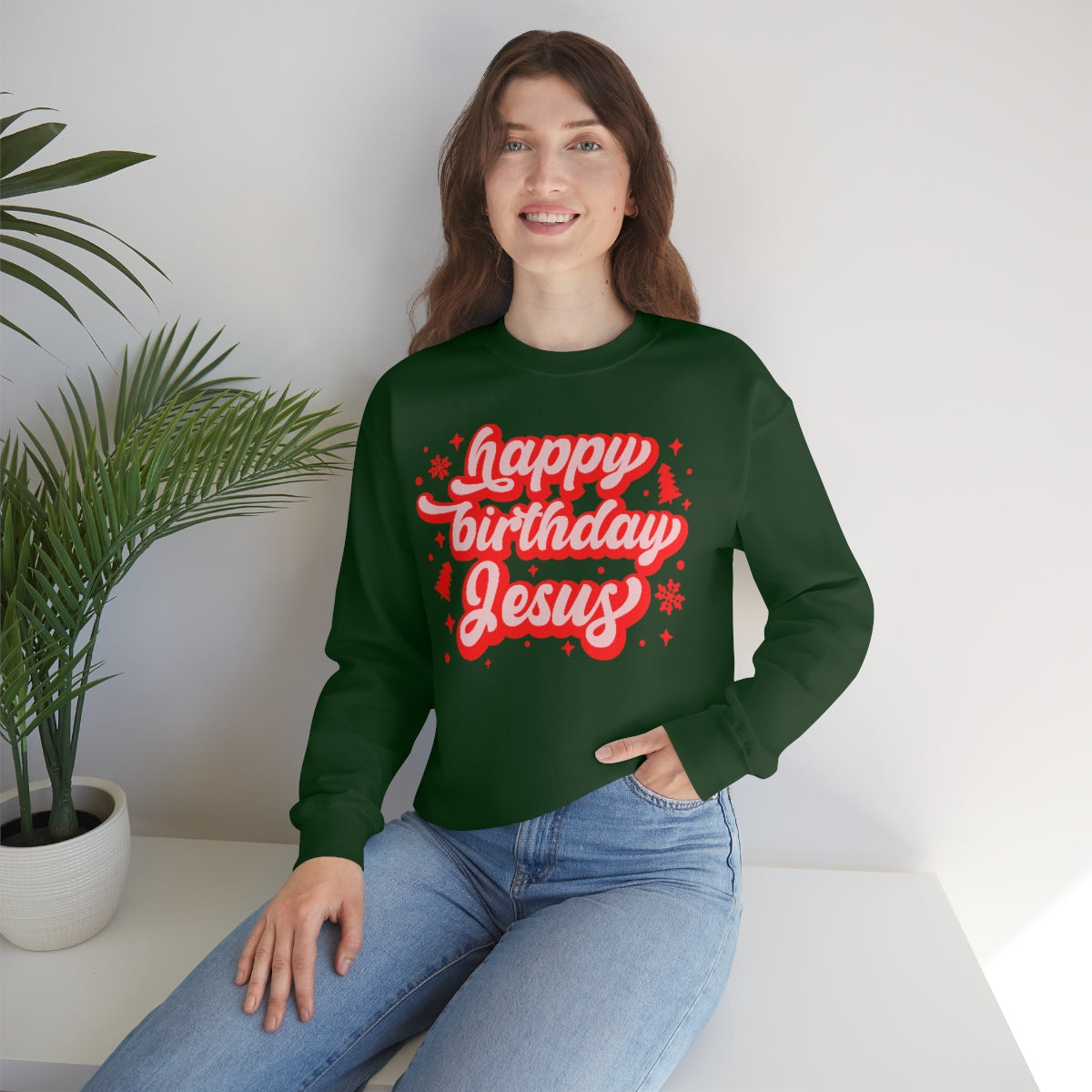 HBD Jesus Unisex Heavy Blend™ Crewneck Sweatshirt