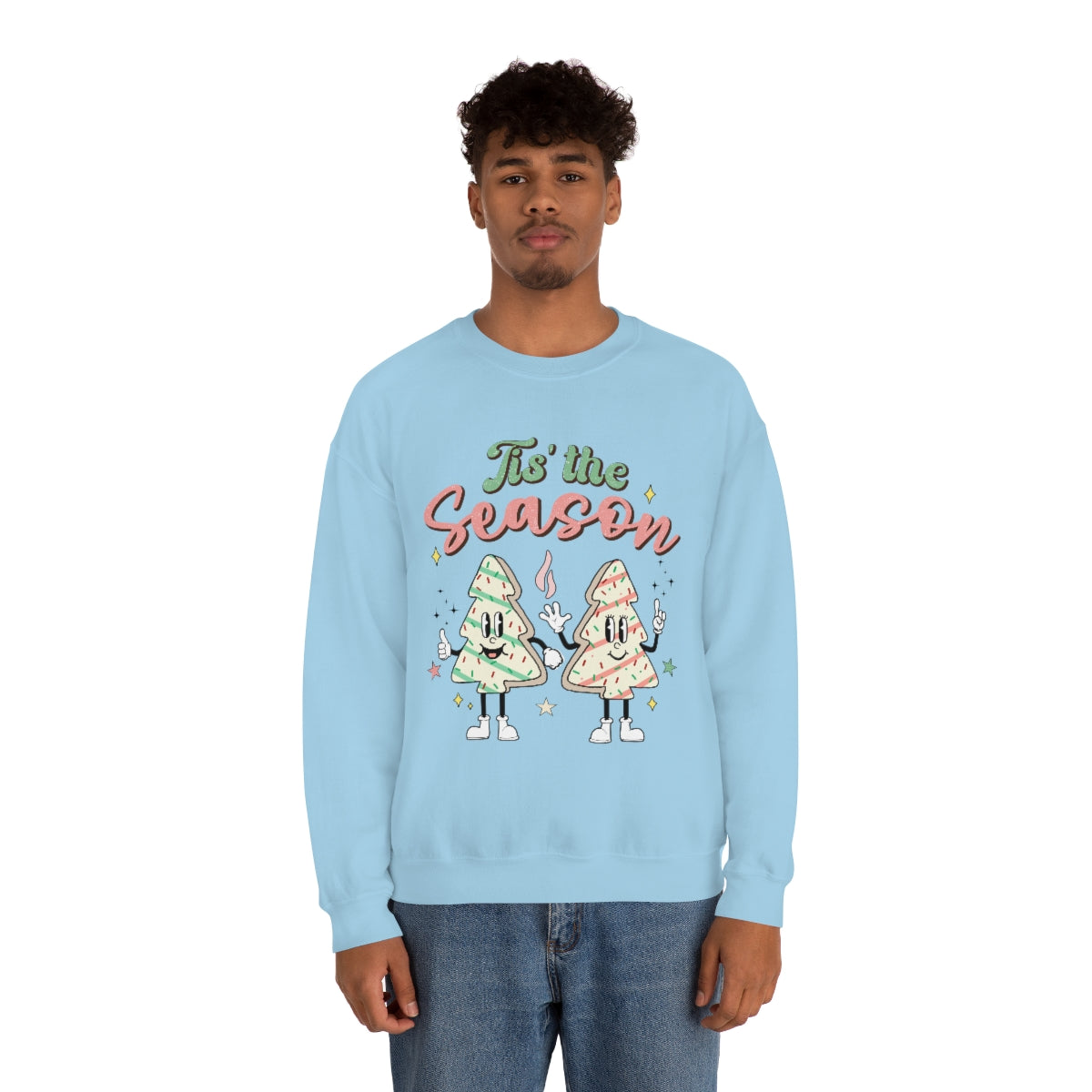 Tis' The Season Cookie Trees Unisex Crewneck Sweatshirt