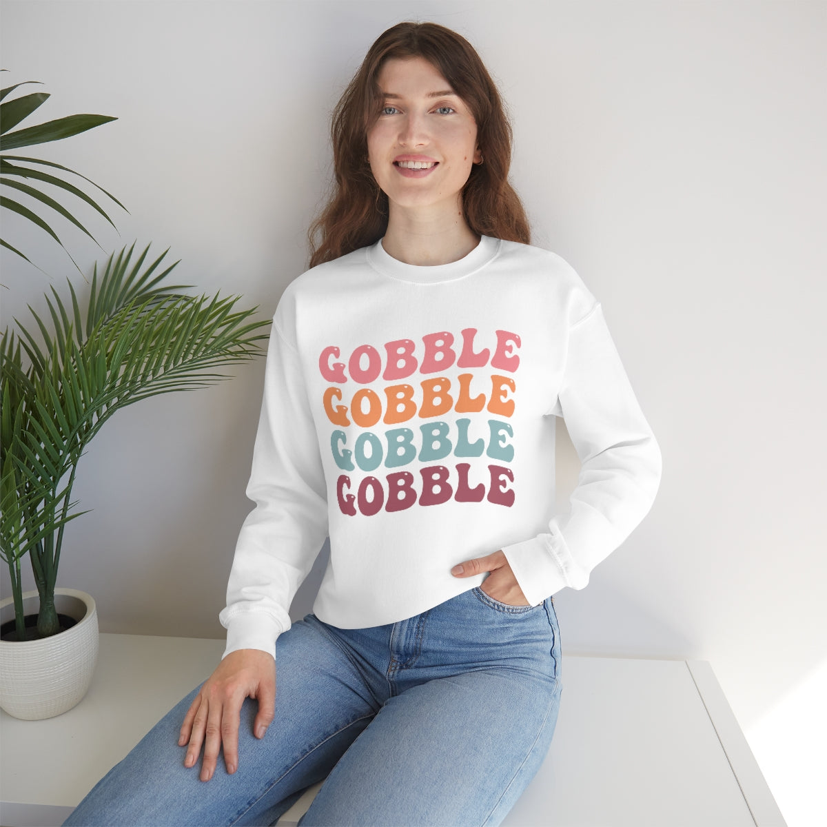 Gobble Gobble Gobble Unisex Crewneck Sweatshirt