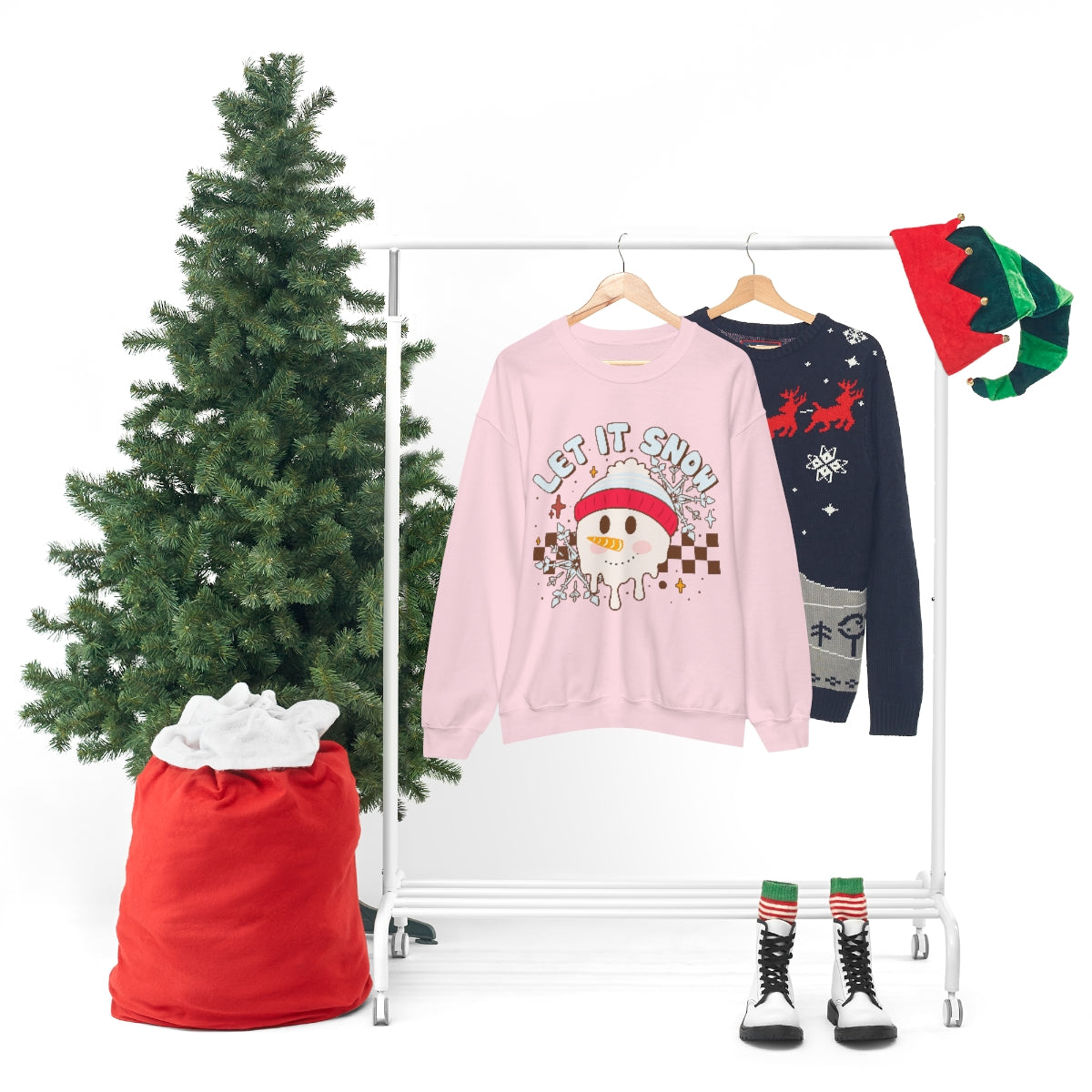 Snowman Let it Snow Unisex Crewneck Sweatshirt