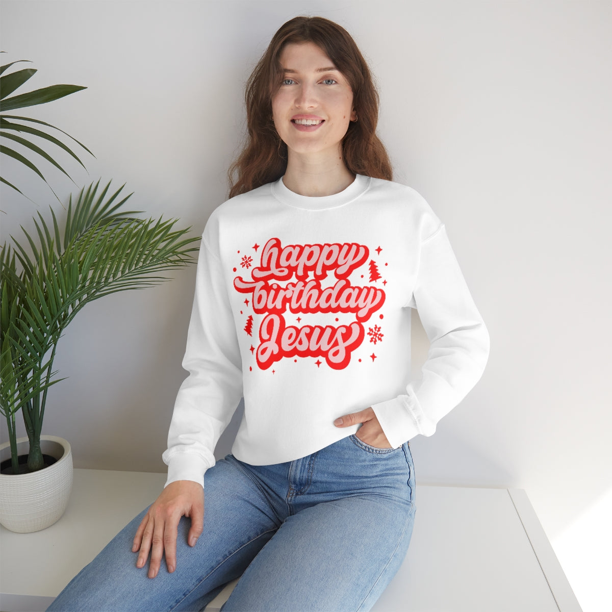 HBD Jesus Unisex Heavy Blend™ Crewneck Sweatshirt