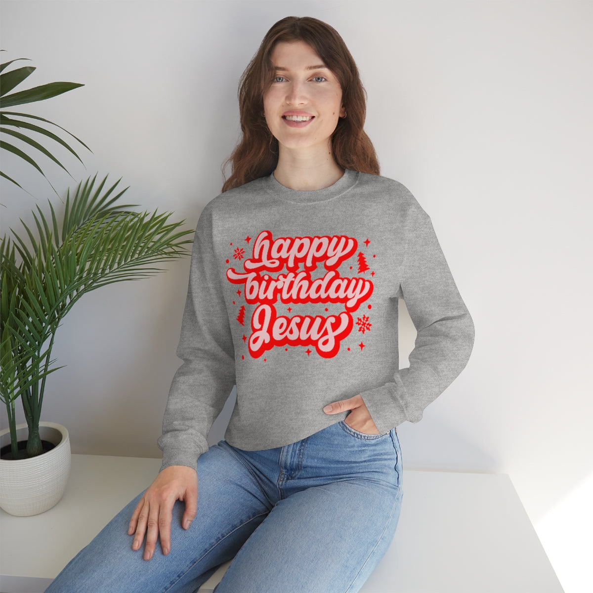 HBD Jesus Unisex Heavy Blend™ Crewneck Sweatshirt