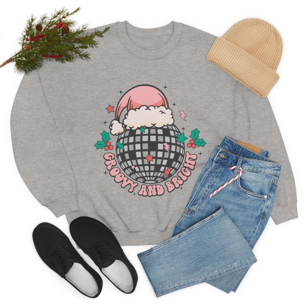 Groovy & Bright Holiday Sweatshirt