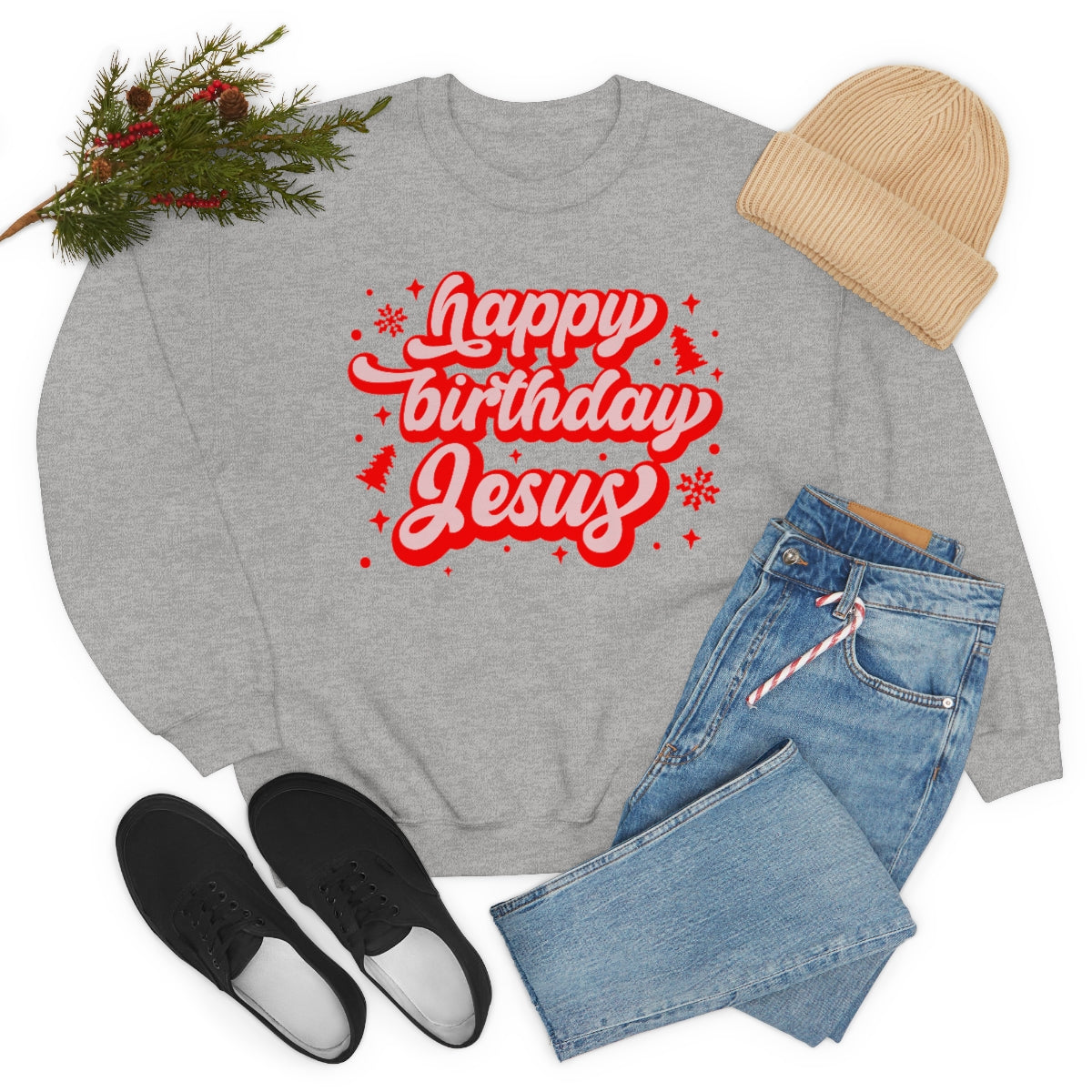 HBD Jesus Unisex Heavy Blend™ Crewneck Sweatshirt