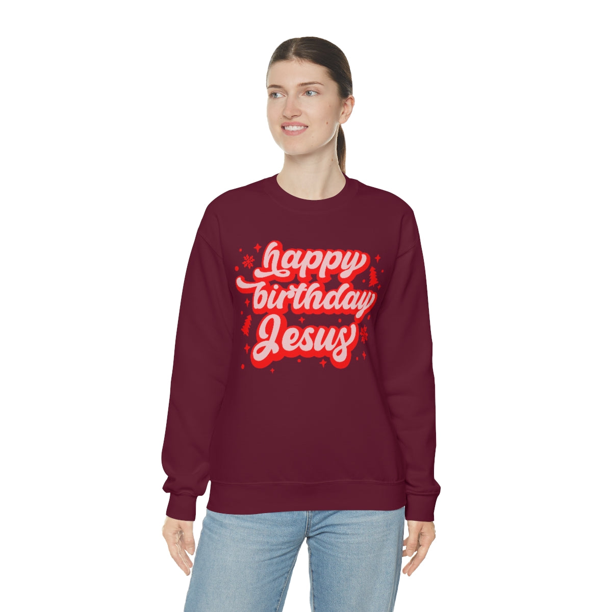 HBD Jesus Unisex Heavy Blend™ Crewneck Sweatshirt