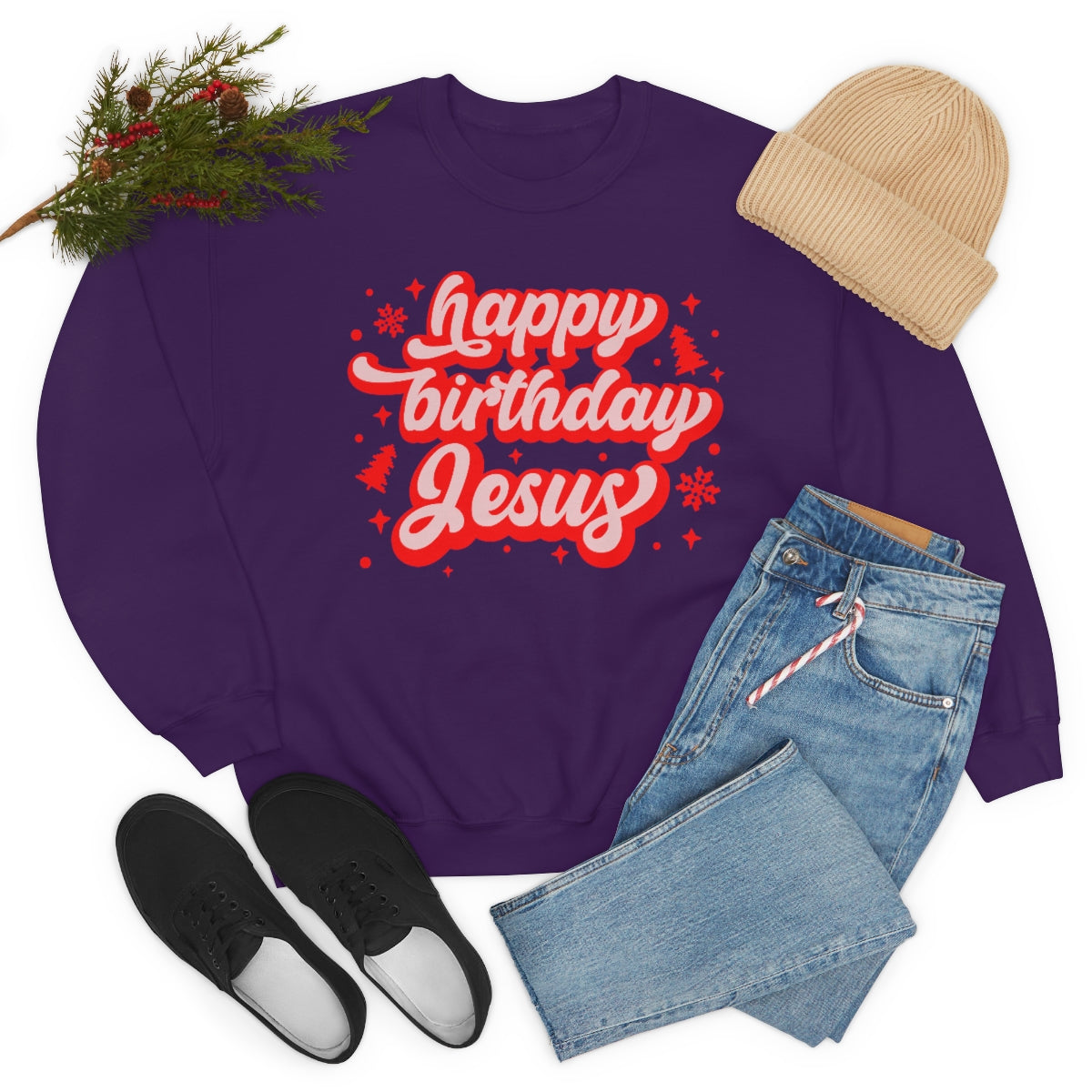 HBD Jesus Unisex Heavy Blend™ Crewneck Sweatshirt