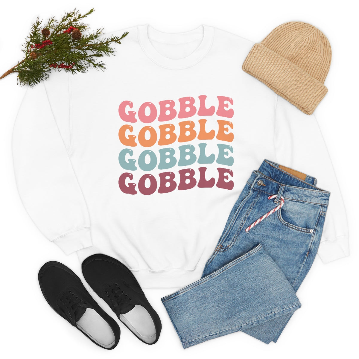 Gobble Gobble Gobble Unisex Crewneck Sweatshirt