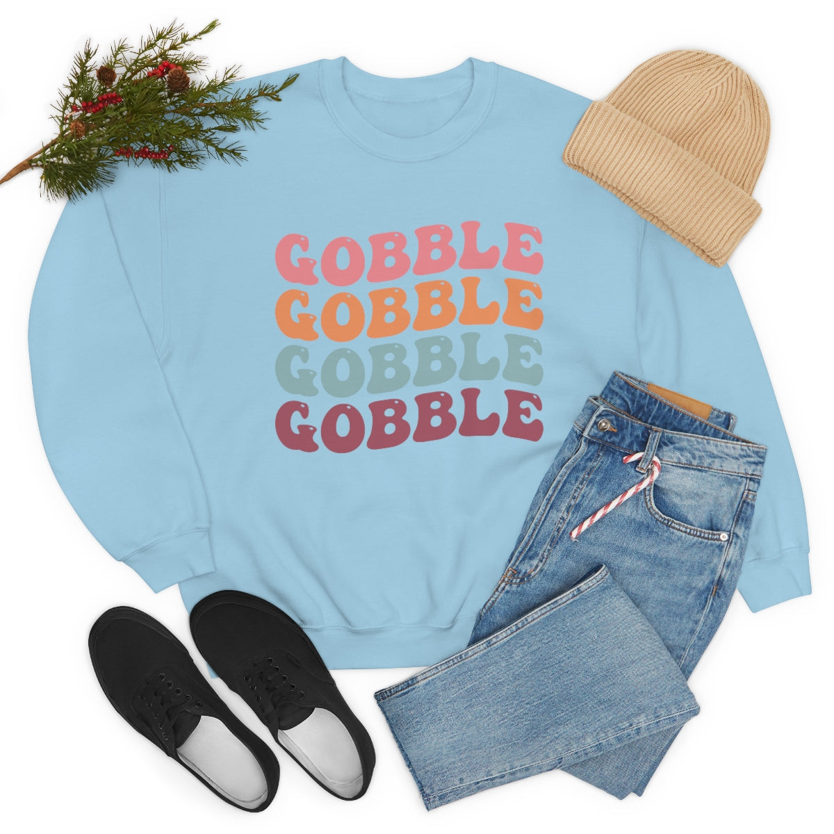 Gobble Gobble Gobble Unisex Crewneck Sweatshirt