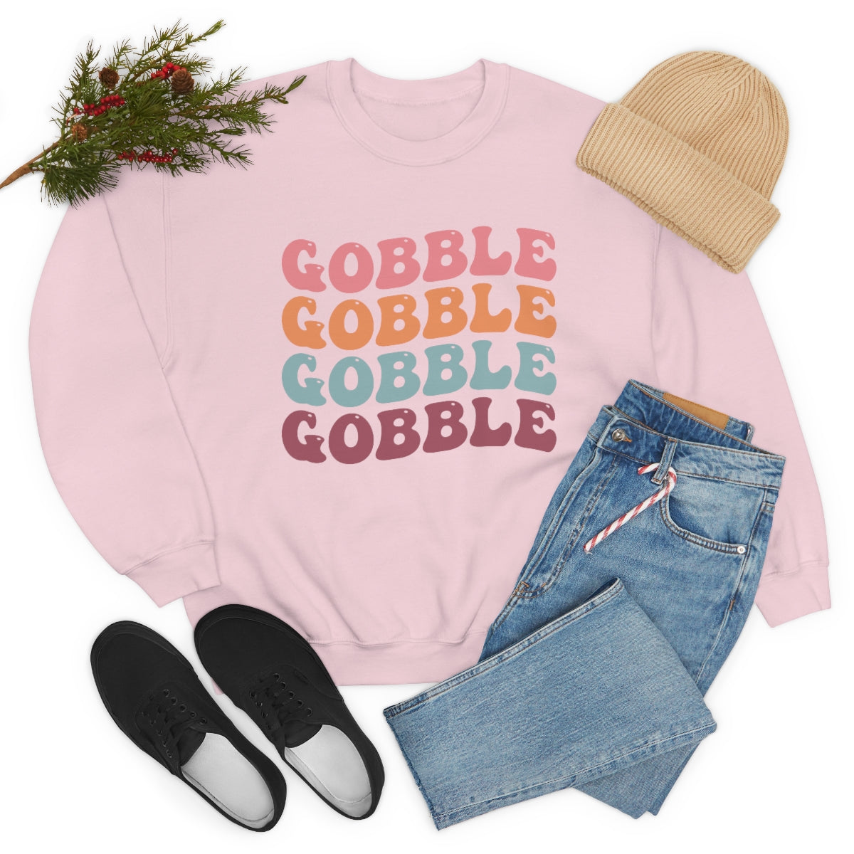 Gobble Gobble Gobble Unisex Crewneck Sweatshirt