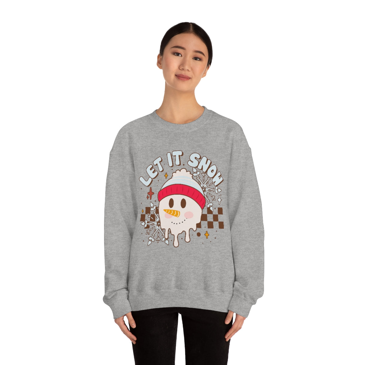 Snowman Let it Snow Unisex Crewneck Sweatshirt