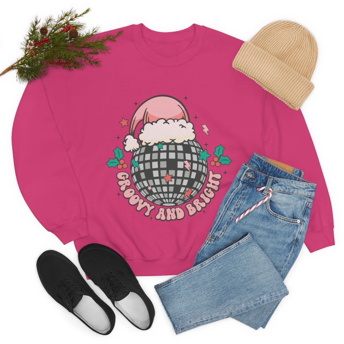 Groovy & Bright Holiday Sweatshirt