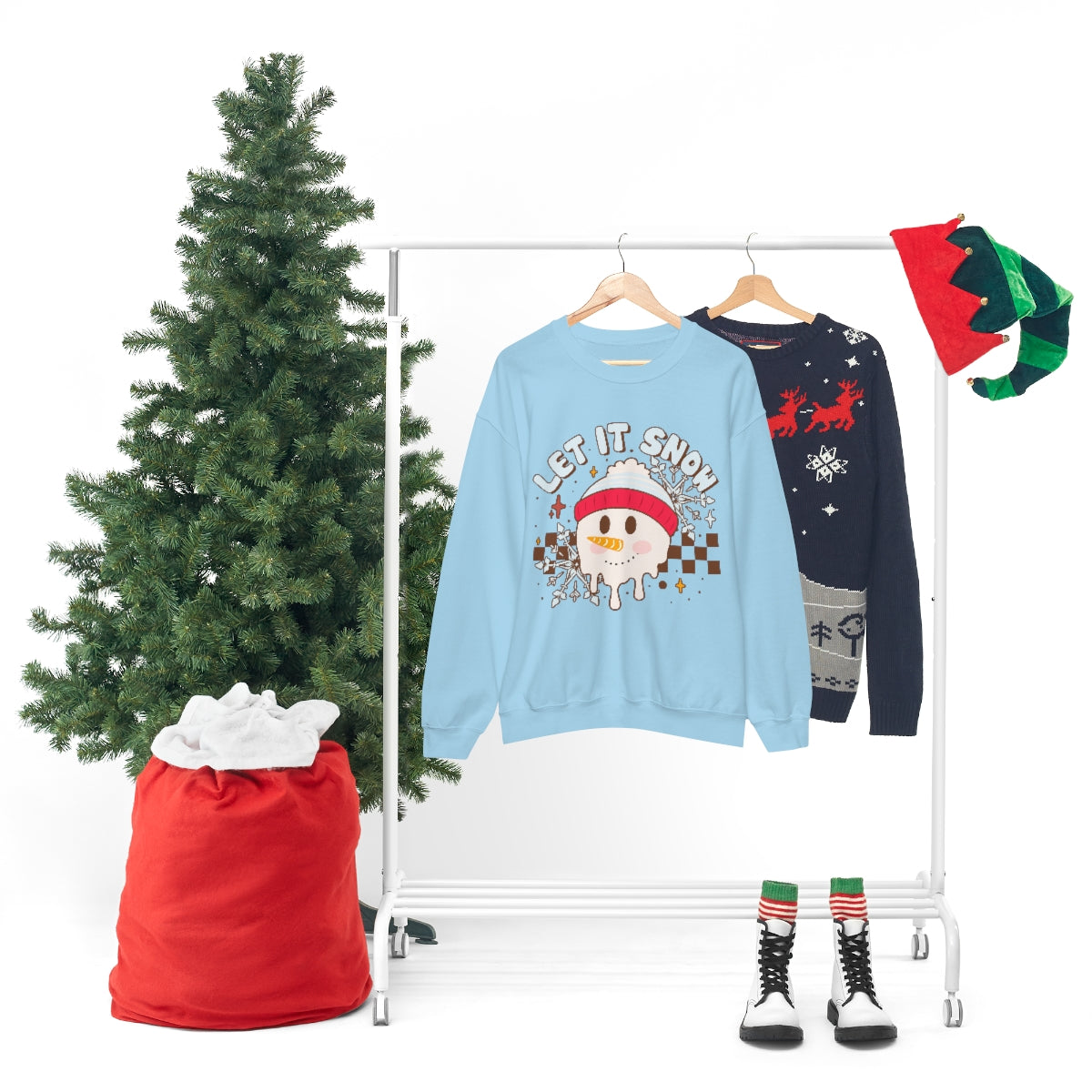 Snowman Let it Snow Unisex Crewneck Sweatshirt