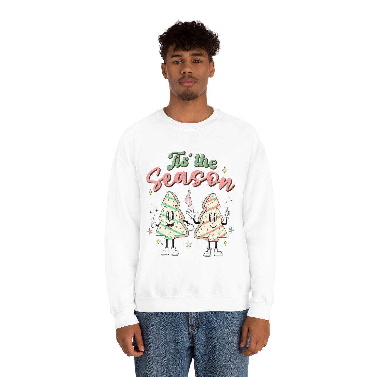 Tis' The Season Cookie Trees Unisex Crewneck Sweatshirt