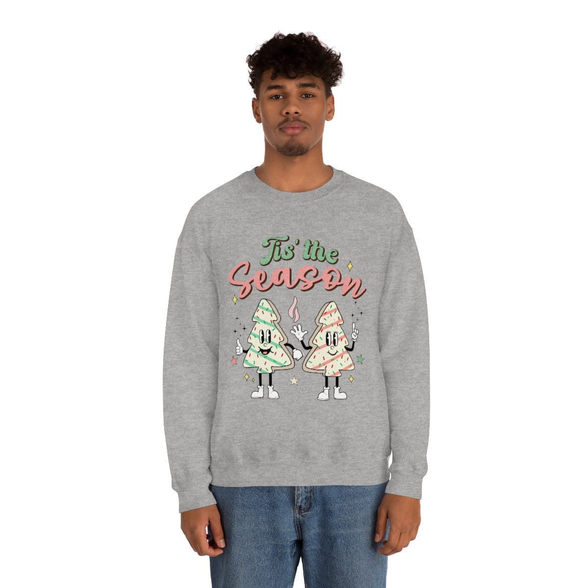 Tis' The Season Cookie Trees Unisex Crewneck Sweatshirt