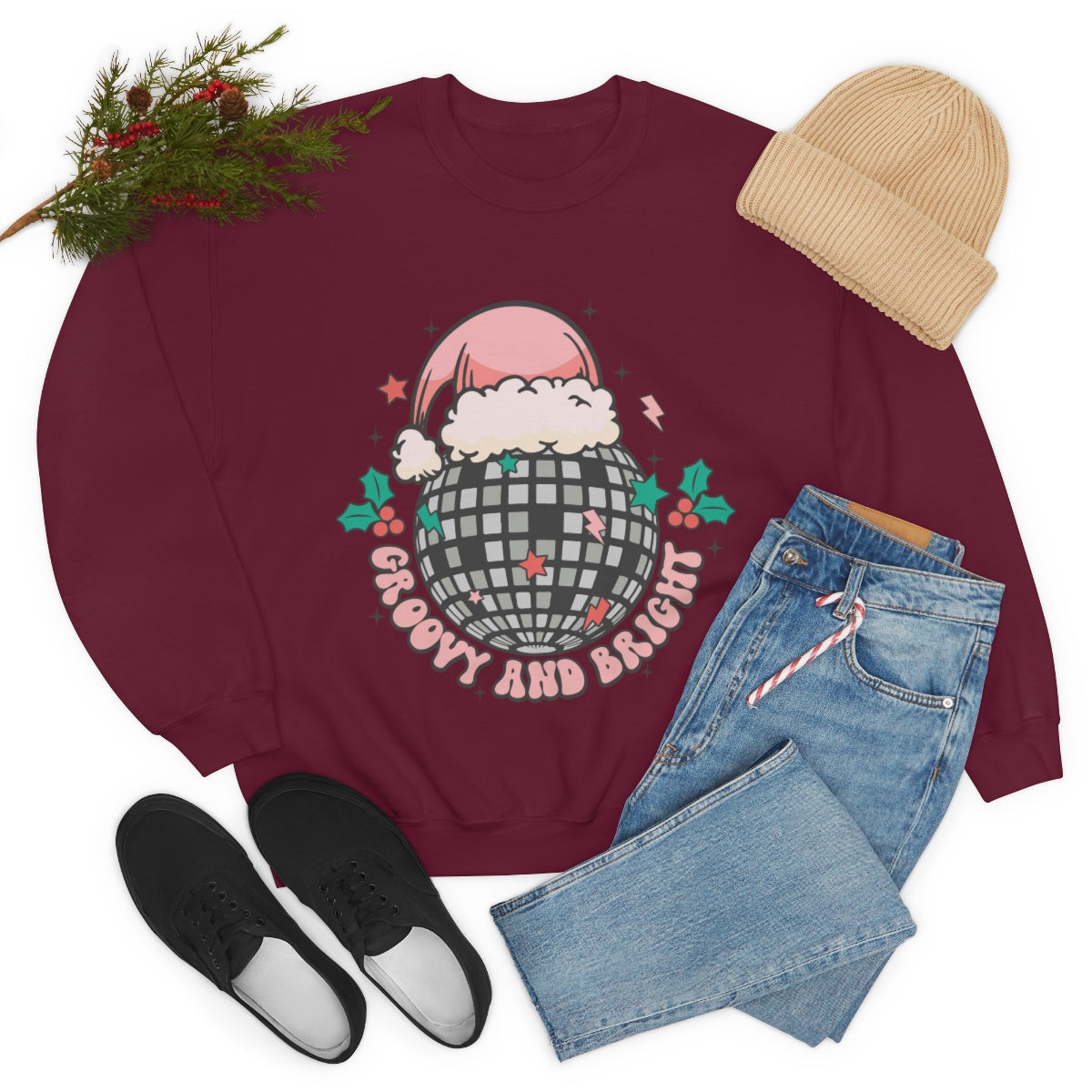 Groovy & Bright Holiday Sweatshirt