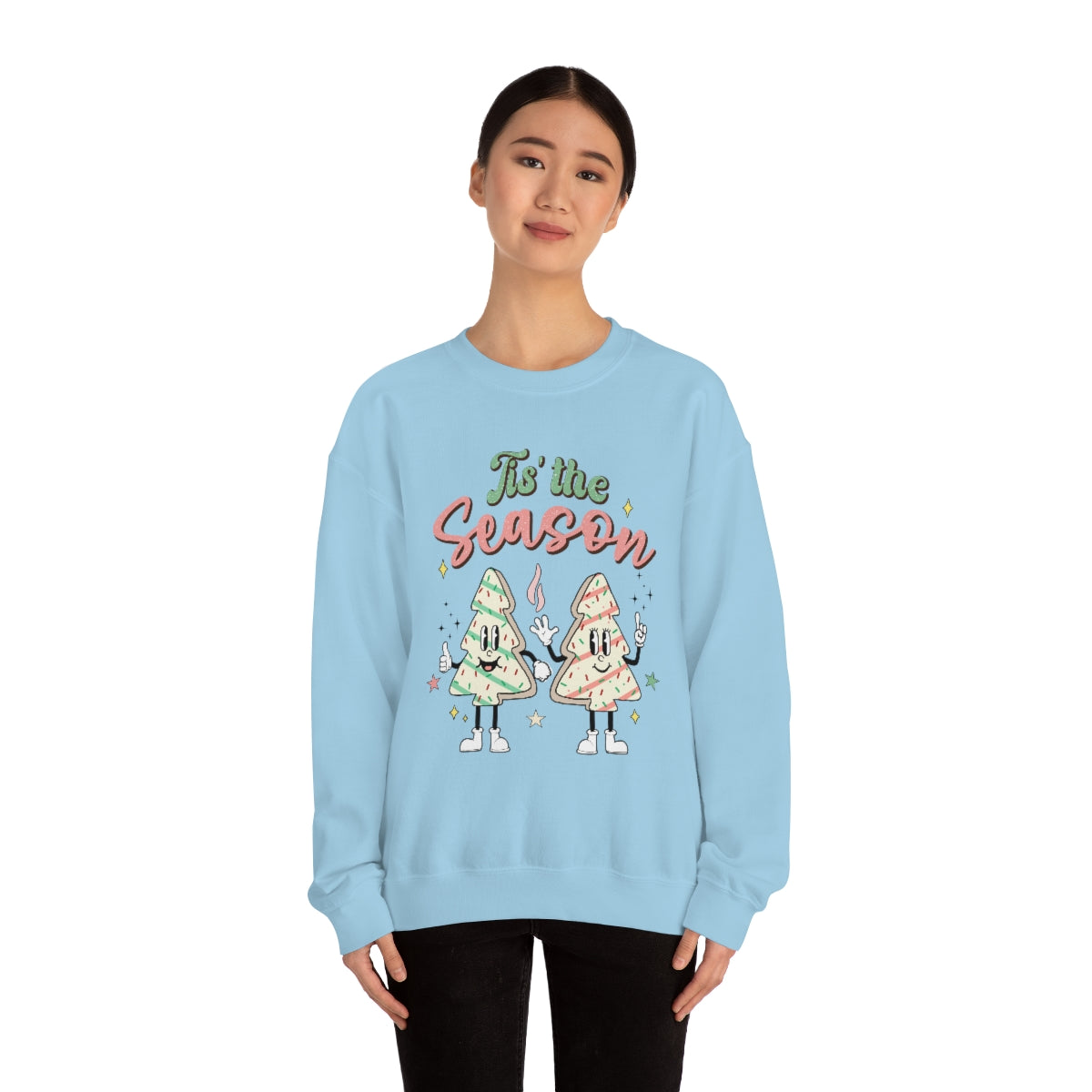 Tis' The Season Cookie Trees Unisex Crewneck Sweatshirt