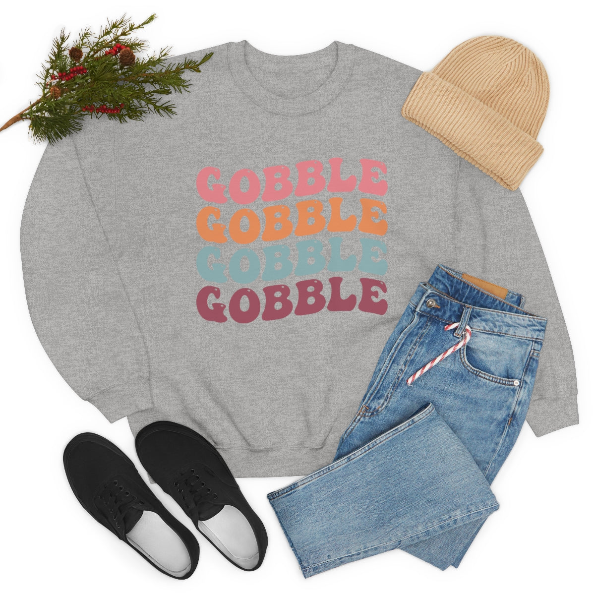 Gobble Gobble Gobble Unisex Crewneck Sweatshirt