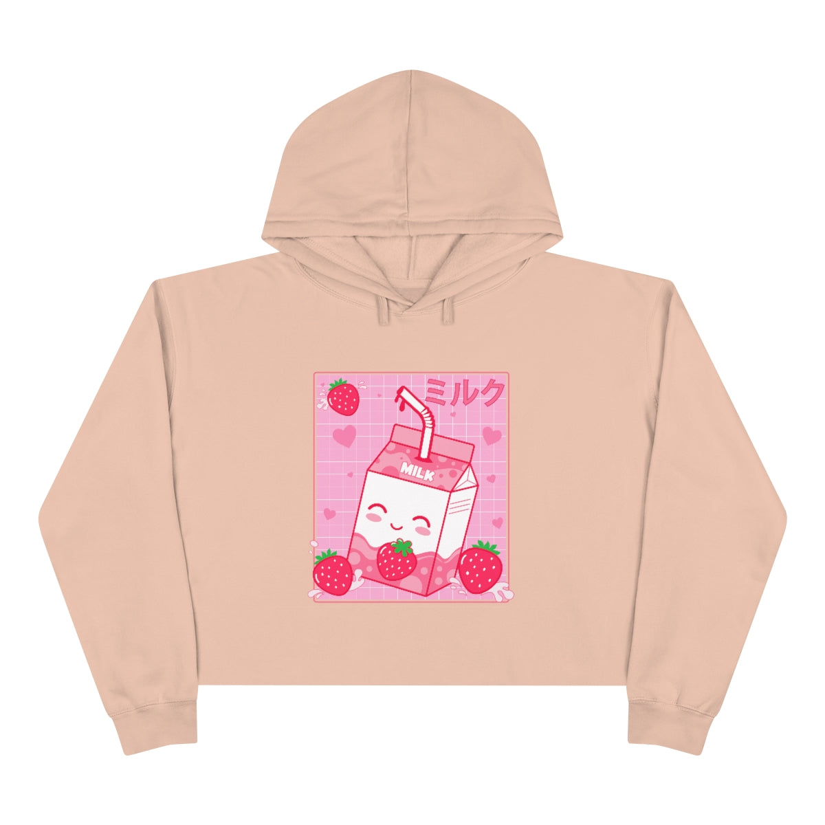 Strawberry Milk Crop Hoodie