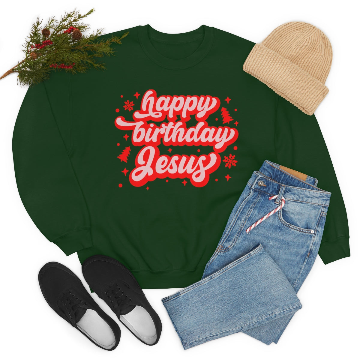 HBD Jesus Unisex Heavy Blend™ Crewneck Sweatshirt