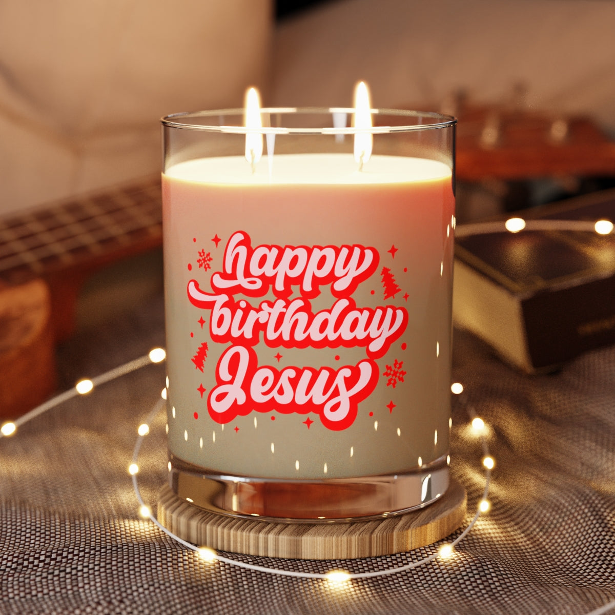 HBD Jesus Scented Candle - Full Glass, 11oz